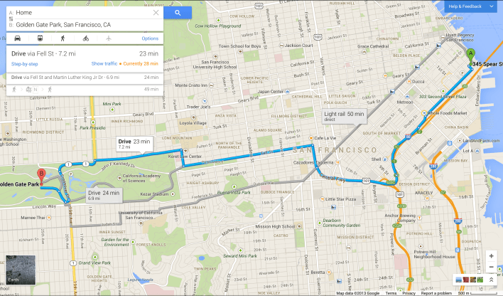 Copy of SF - Directions from home