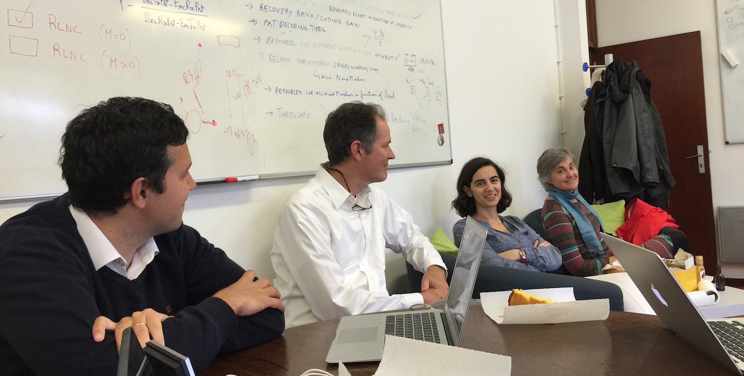 Team Veniam (from L to R) Joao, Roy, Susana & Robin Chase