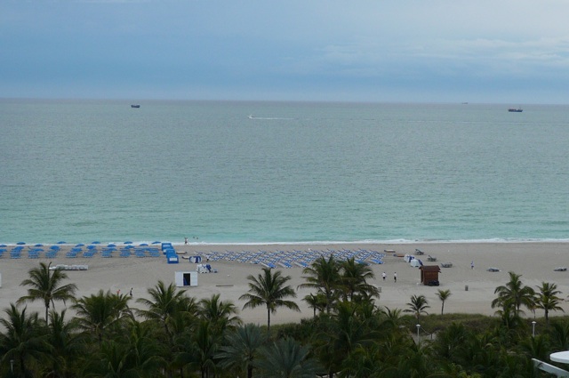 A View Of Miami Beach Cloudy Day In Miami. Miami Beach View