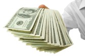 money in hand
