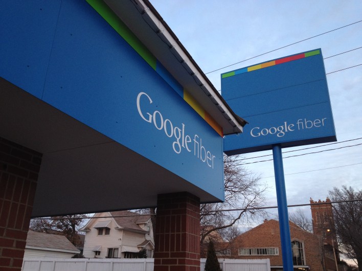 Google Fiber signs