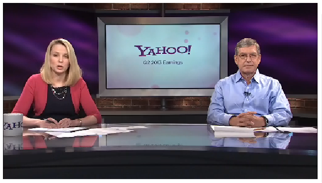 Marissa Mayer Ken Goldman Yahoo earnings call video
