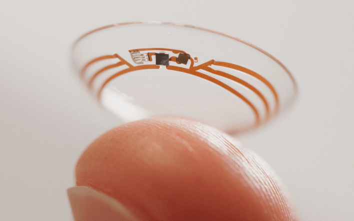 Google glucose testing contact lens