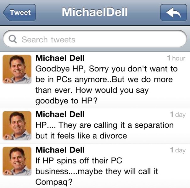 MichaelDellGivesHPShit