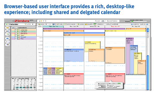 Zimbra calendar